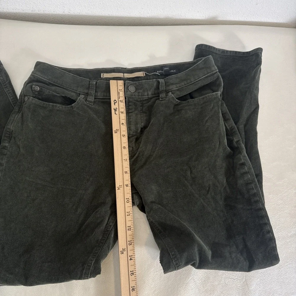 Banana Republic Men's Corduroy Pants Camo Green Pima Cotton 31x30